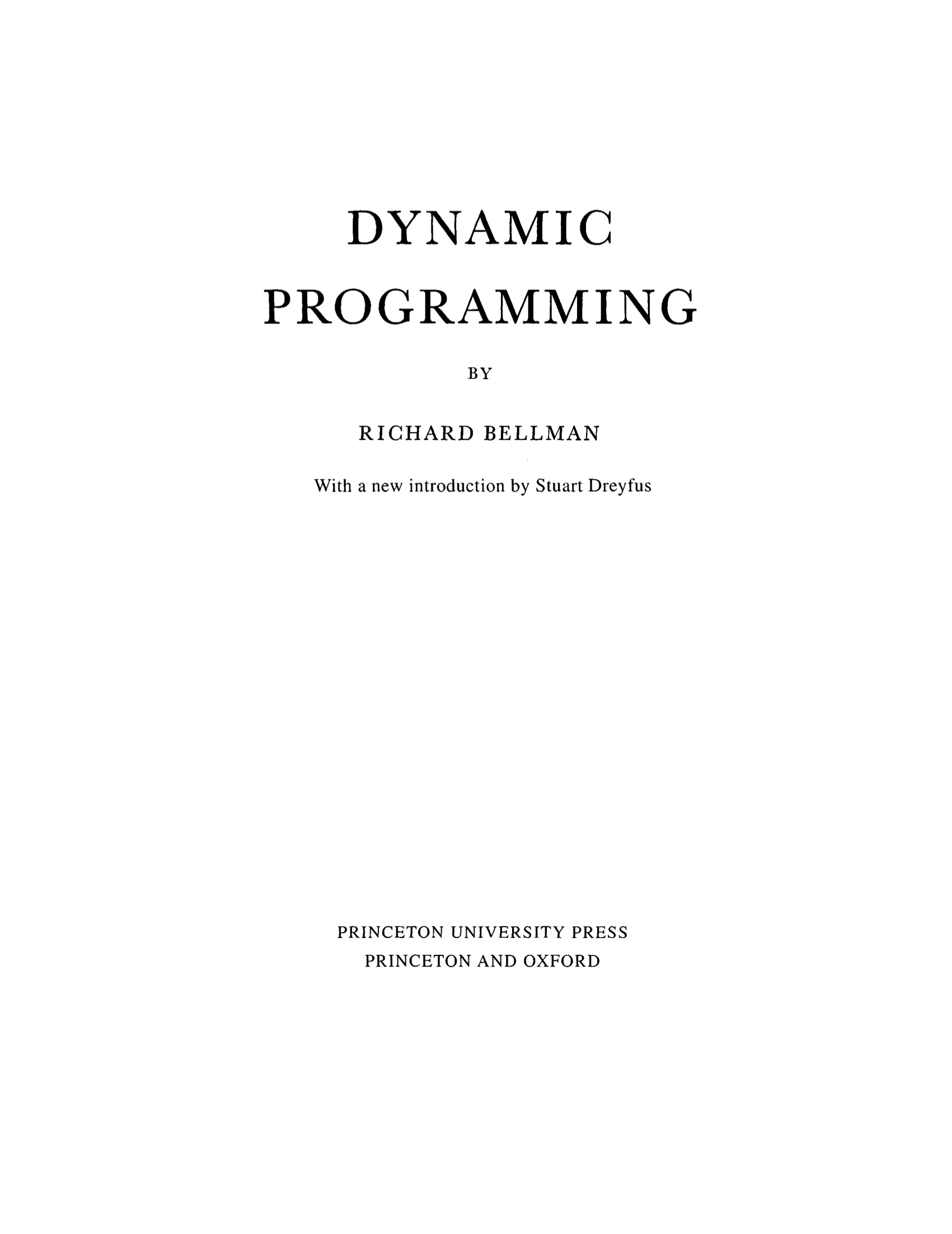 Dynamic Programming
