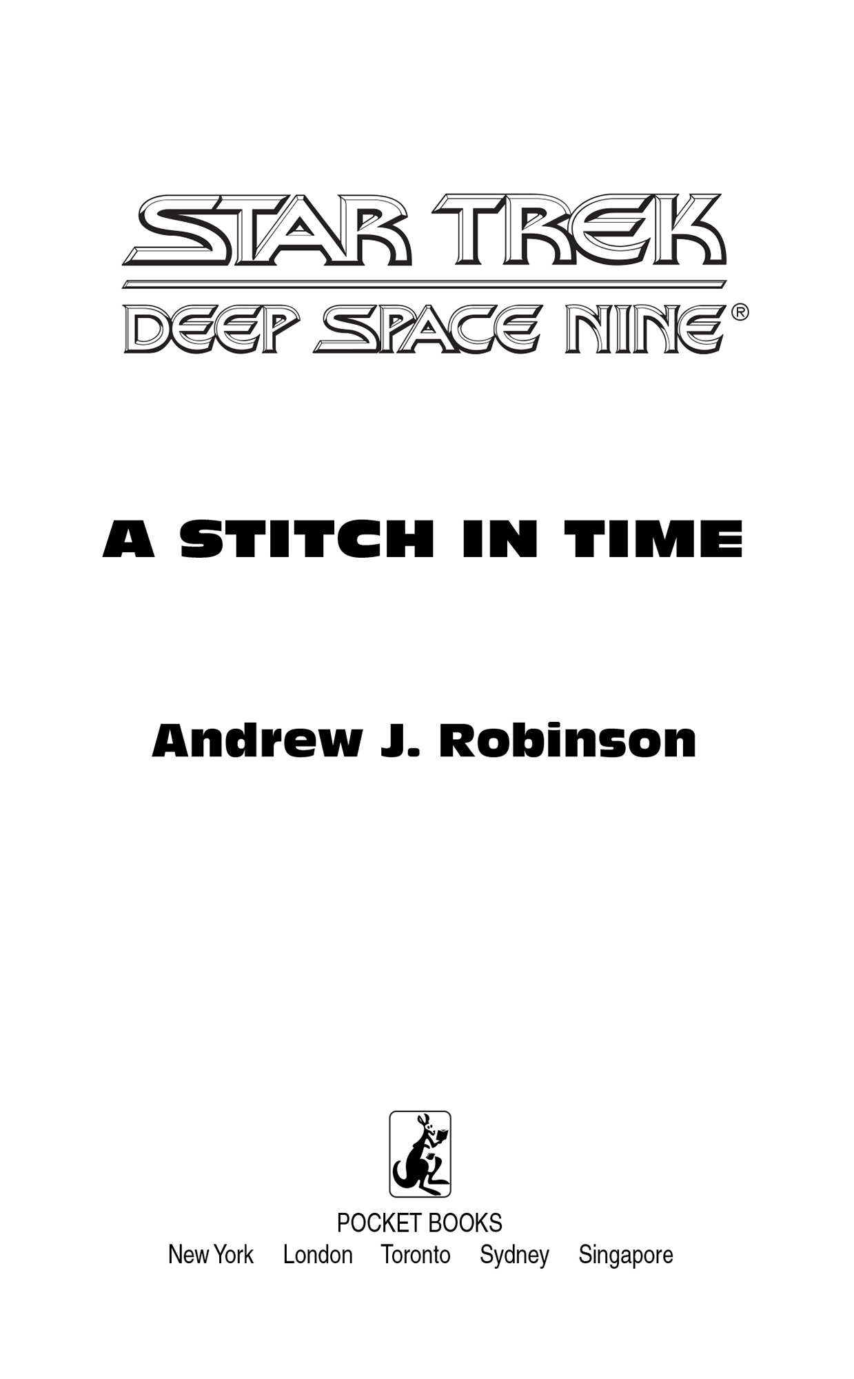 A Stitch in Time (Star Trek: Deep Space Nine Book 27)